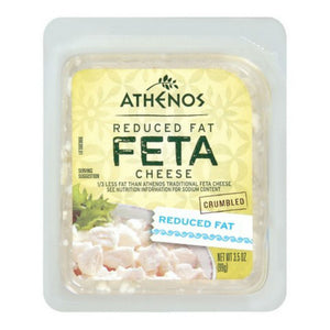 ATHENOS: Reduced Fat Feta Cheese Crumbled, 3.5 oz