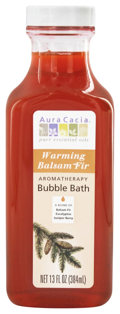 AURA CACIA: Aromatherapy Bubble Bath Warming Balsam Fir, 13 oz