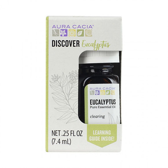 AURA CACIA: Discover Eucalyptus Essential Oil, 0.25 oz