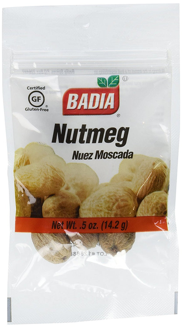 BADIA: Whole Nutmeg, 0.5 Oz