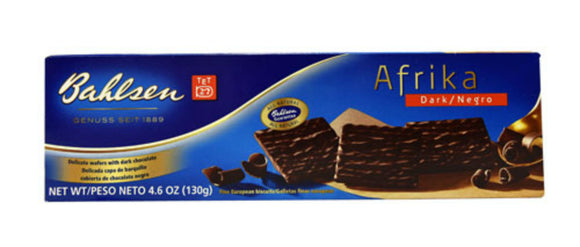 BAHLSEN: Afrika Delicate Wafers With Dark Chocolate, 4.6 oz