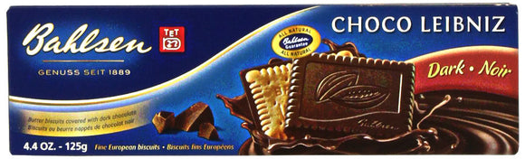 BAHLSEN: Choco Leibniz Dark Chocolate Biscuits , 4.4 oz