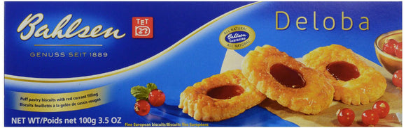 BAHLSEN: Deloba Puff Pastry Biscuits with Fruit Filling, 3.5 oz