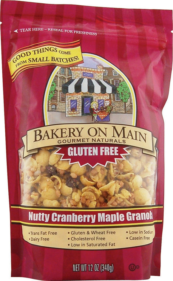 BAKERY ON MAIN: Gluten Free Nutty Cranberry, 12  Oz
