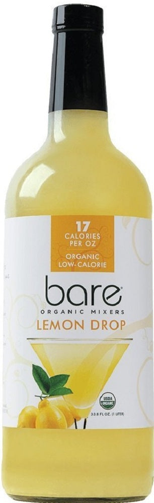BARE ORGANIC MIXERS: Lemon Drop Organic Low Calorie, 1 liter