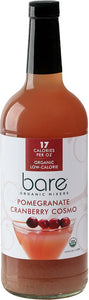 BARE ORGANIC MIXERS: Pomegranate Cranberry Organic Low Calorie, 1 liter
