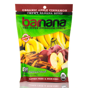 BARNANA: Organic Apple Cinnamon Chewy Banana Bites, 3.5 oz