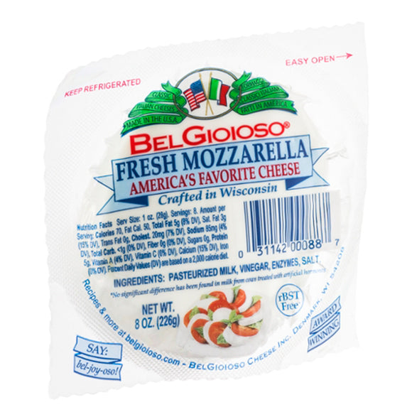 BELGIOIOSO: Fresh Mozzarella Ball Cheese, 8 oz