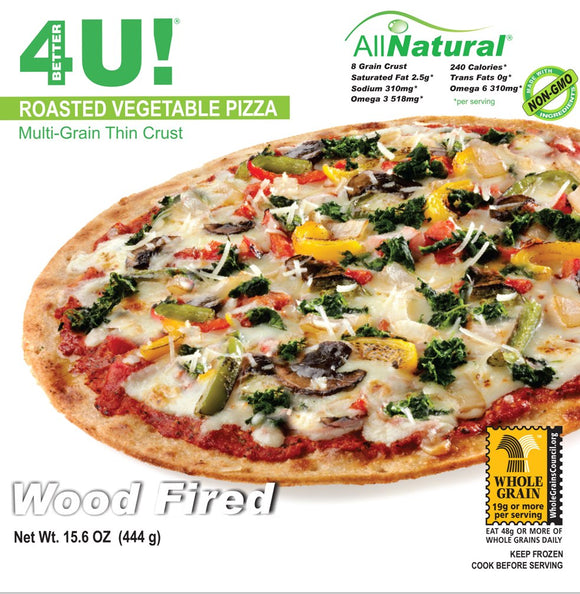 BETTER FOR YOU FOOD: Multigrain Thin Crust Pizza Roasted Vegetable, 15.6 oz