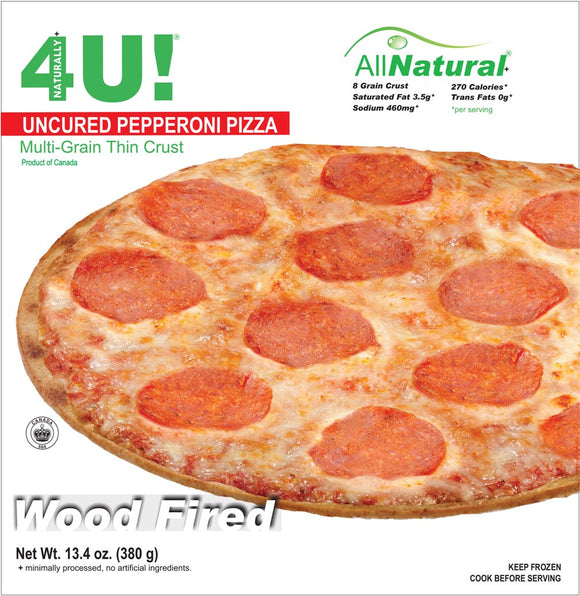 BETTER FOR YOU FOOD: Uncured Pepperoni Multigrain Thin Crust Pizza, 13.4 oz