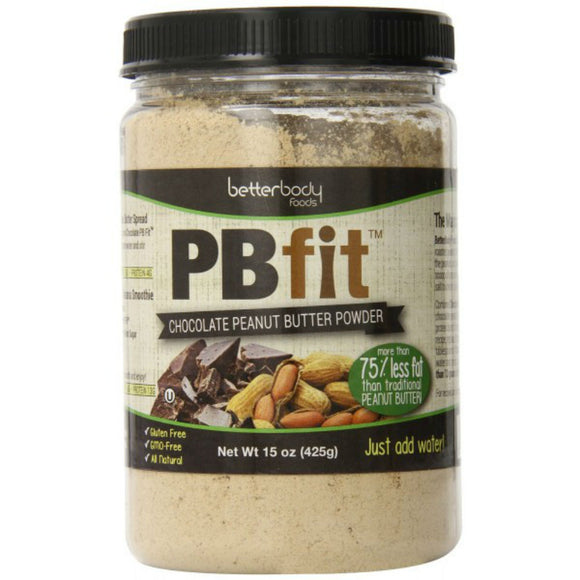 BETTERBODY FOODS: PB Fit Chocolate Peanut Butter Powder, 15 oz