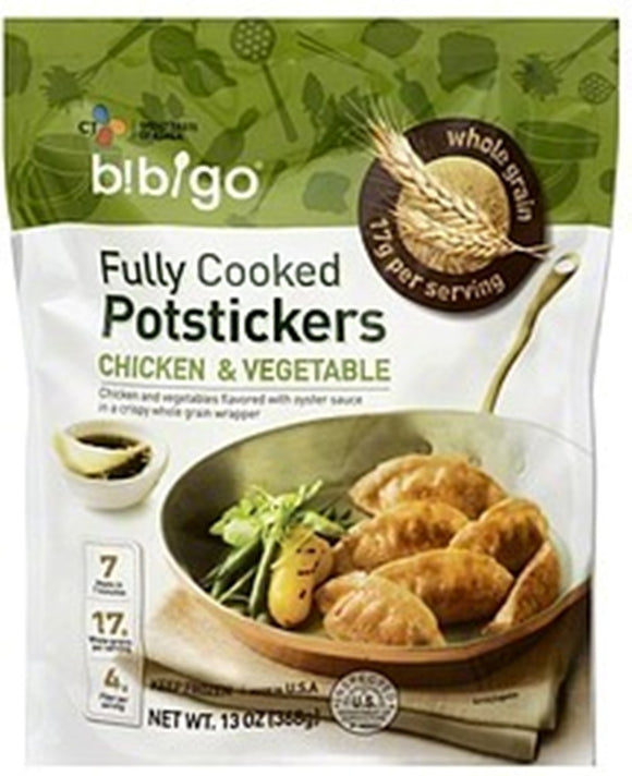 BIBIGO: Fully Cooked Potstickers Chicken & Vegetable, 13 oz