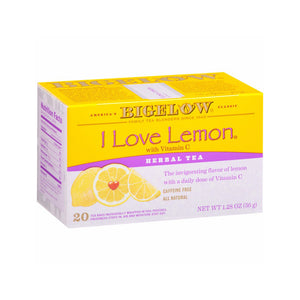 BIGELOW: Herbal Tea Caffeine Free I Love Lemon, 20 Tea Bags