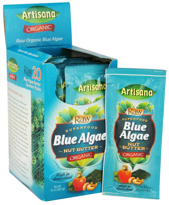 ARTISANA: Blue Algae Raw Nut Butter, 0.5 oz