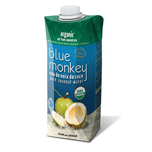 BLUE MONKEY: Water Coconut Organic, 16.9 oz