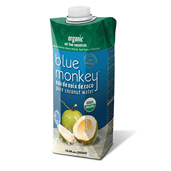 BLUE MONKEY: Water Coconut Organic, 16.9 oz