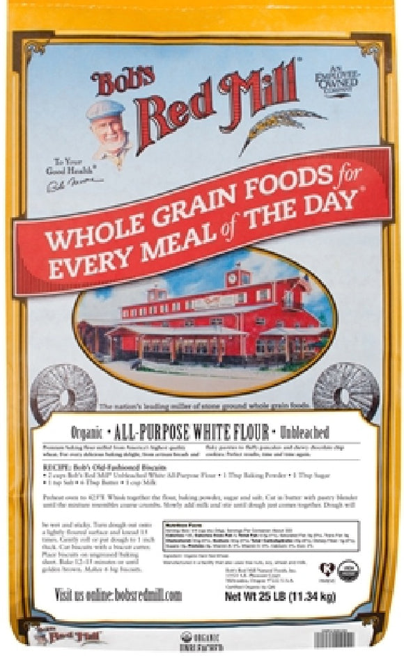 BOB'S RED MILL: Unbleached All-Purpose White Flour, 50 Lb