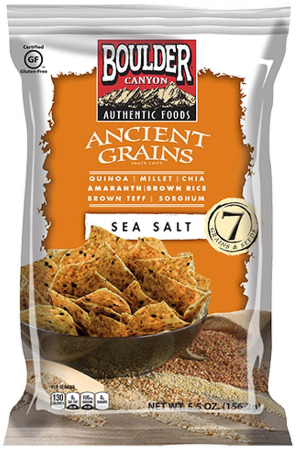 BOULDER CANYON: Ancient Grains Snack Chips Sea Salt, 5.5 oz