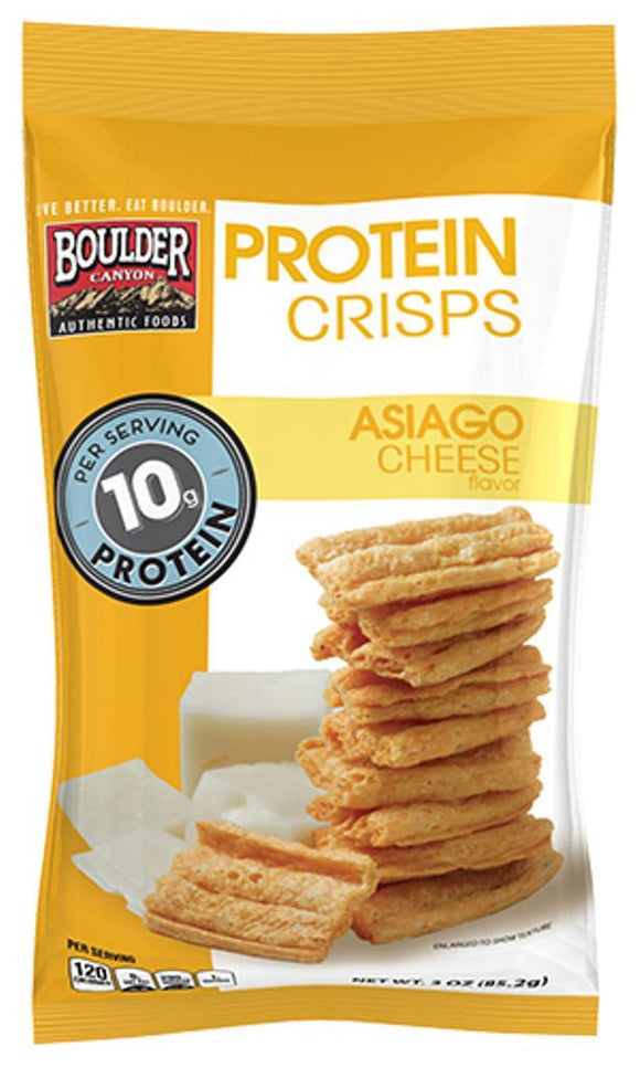 BOULDER CANYON: Protein Crisps Asiago Cheese, 3 oz