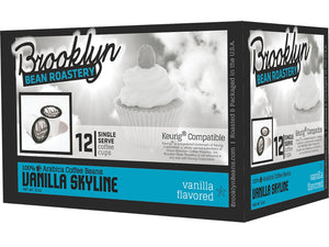 BROOKLYN BEAN ROASTERY: Vanilla Skyline Flavored Coffee, 12 cups