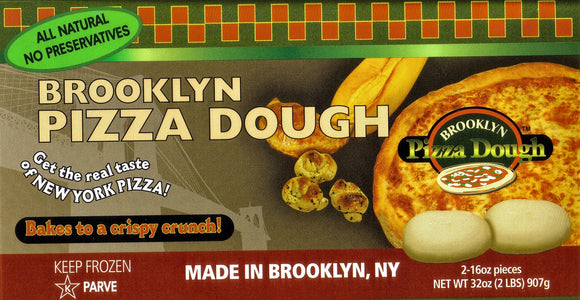 BROOKLYN: Pizza Dough 2 count (16 oz each), 32 oz