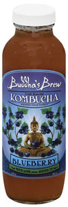 BUDDHA'S BREW: Kombucha Blueberry, 16 oz