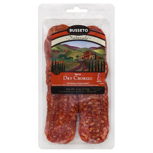 BUSSETO: Naturale Spicy Dry Chorizo, 4 oz