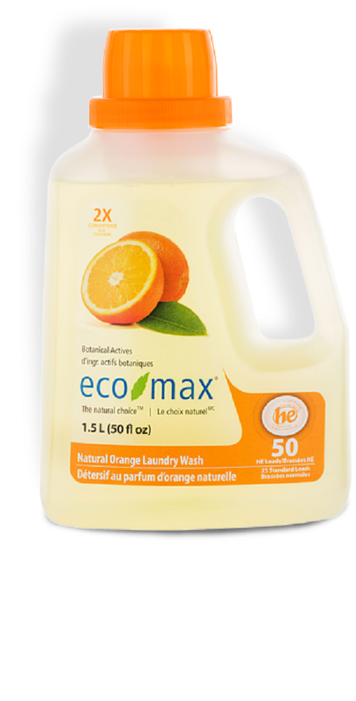 ECO MAX: 2X Natural Orange Laundry Wash, 50 oz