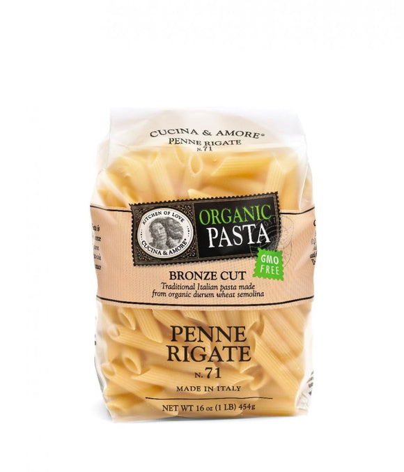 CUCINA & AMORE: Pasta Penne Rigate 71, 16 oz