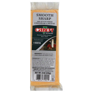 CABOT: Smooth Sharp Cheddar Cheese, 8 Oz