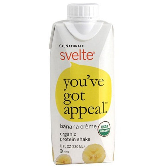 CALNATURALE: Organic Protein Shake Banana Creme, 11 oz