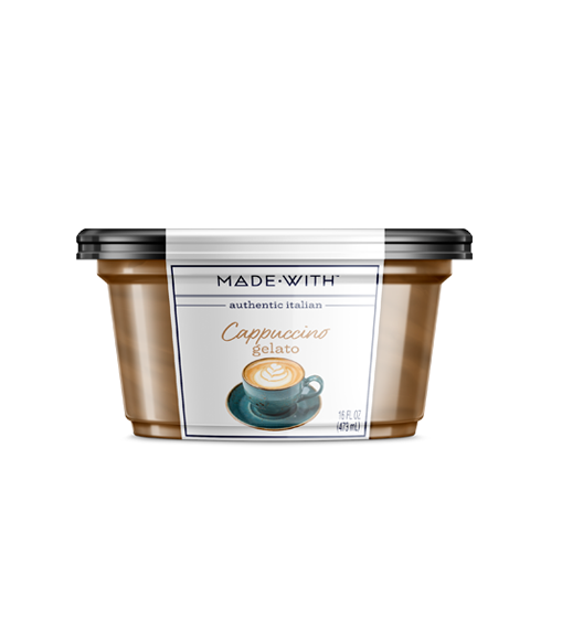 MADE WITH: Cappuccino Italian Gelato, 16 oz