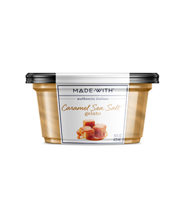 MADE WITH: Caramel Sea Salt Italian Gelato, 16 oz