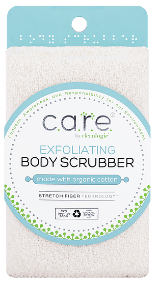 CARE BY CLEANLOGIC: Exfoliating Body Scrubber, 1 ea