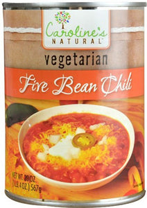 CAROLINE'S:  Vegetarian Five Bean Chili, 20 oz