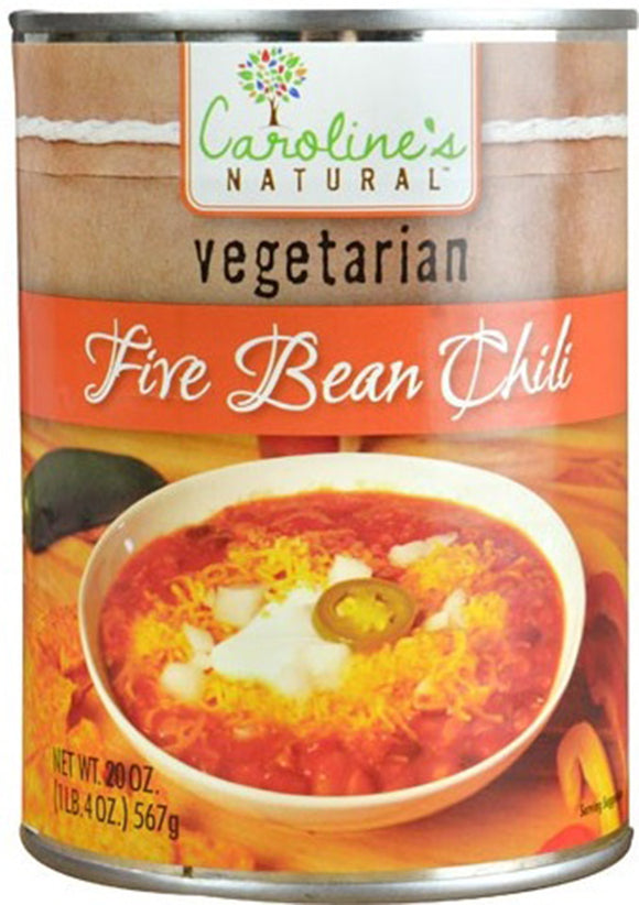 CAROLINE'S:  Vegetarian Five Bean Chili, 20 oz