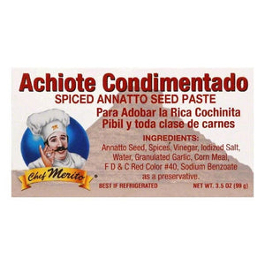 CHEF MERITO: Achiote Paste Seasoning, 3.5 oz