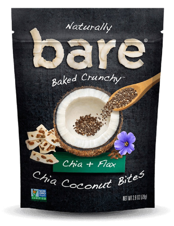 BARE: Chia Plus Flax Chia Coconut Bites, 2.8 oz