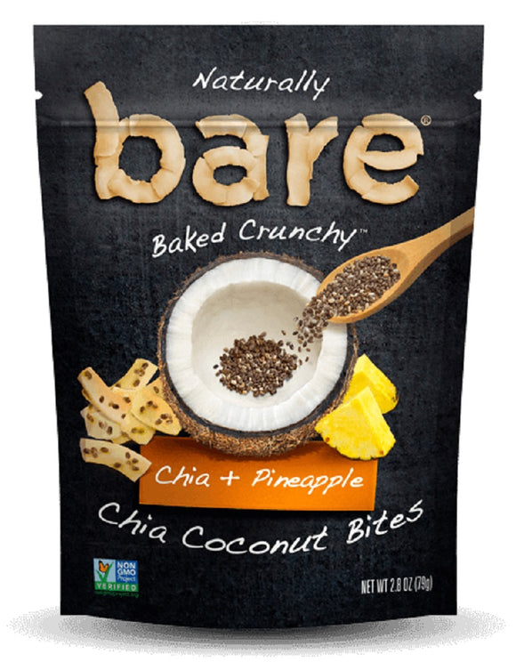BARE: Chia Plus Pineapple Chia Coconut Bites, 2.8 oz