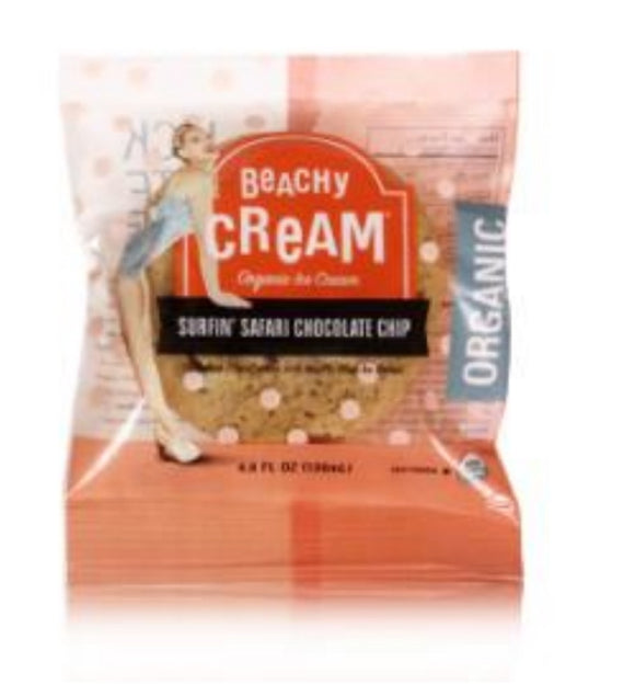 BEACHY CREAM: Surfin Safari Chocolate Chip Ice Cream Sandwich, 4.6 oz