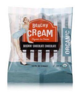 BEACHY CREAM: Bitchin Chocolate Chocolate Ice Cream Sandwich, 4.6 oz