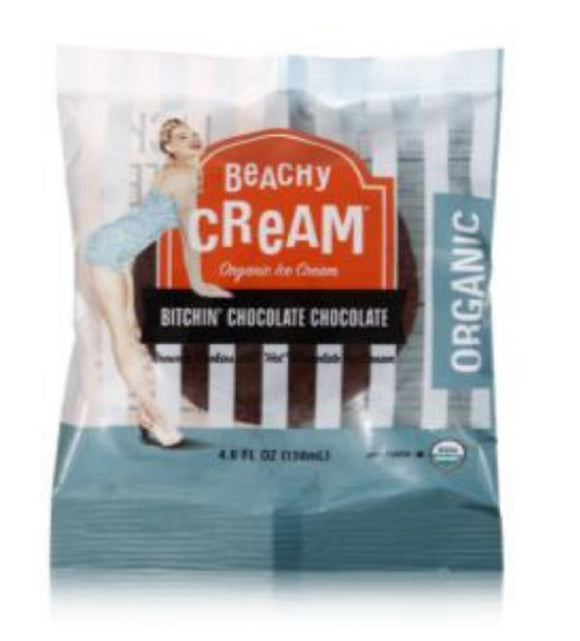 BEACHY CREAM: Bitchin Chocolate Chocolate Ice Cream Sandwich, 4.6 oz