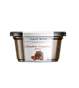 MADE WITH: Italian Chocolate Hazelnut Gelato, 16 oz