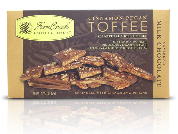 FERNCREEK: Cinnamon Pecan Toffee Bar Milk Chocolate, 5.2 oz