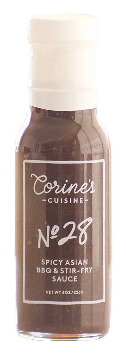 CORINES CUISINE: No. 28 Spicy Asian BBQ and Stir-Fry Sauce, 8 oz