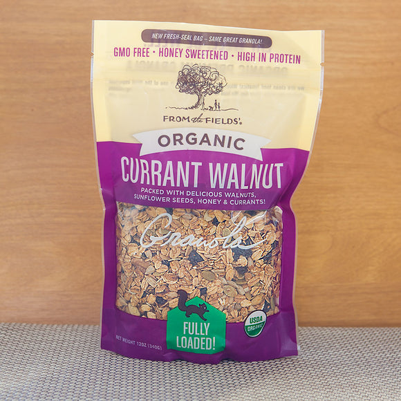 FROM THE FIELDS: Currant Walnut Granola, 12 oz