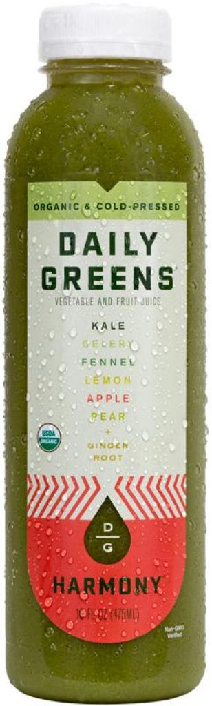 DAILY GREENS: Raw and Cold‑Pressed Harmony Juice, 16 oz