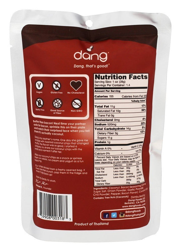 DANG: Toasted Coconut Chips Savory Bacon, 1.43 oz