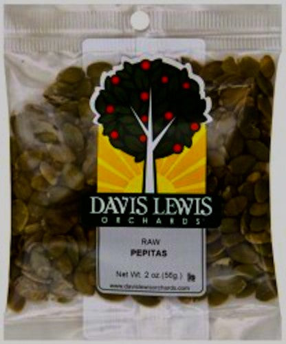 DAVIS LEWIS ORCHARDS: Raw Pepitas, 2 oz