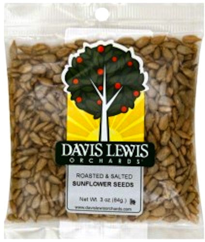 DAVIS LEWIS ORCHARDS: Sunflower Seeds Roasted & Salted, 3 oz